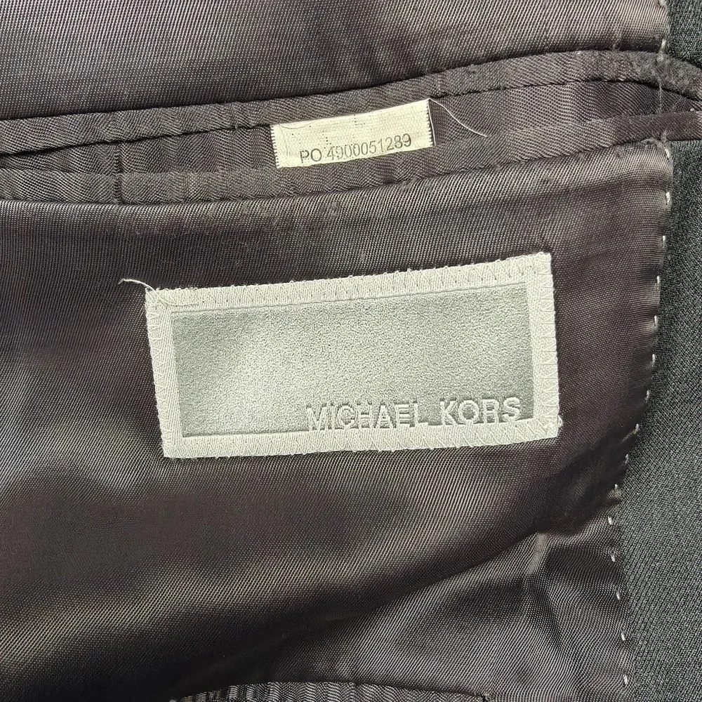 Michael Kors Suit Jacket Mens 50R Gray Polyester Two Button Classic Fit